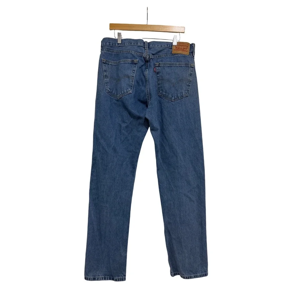 Levi's 505 Regular Fit Straight Leg Men's Blue Denim Jeans W36 L34 Normcore